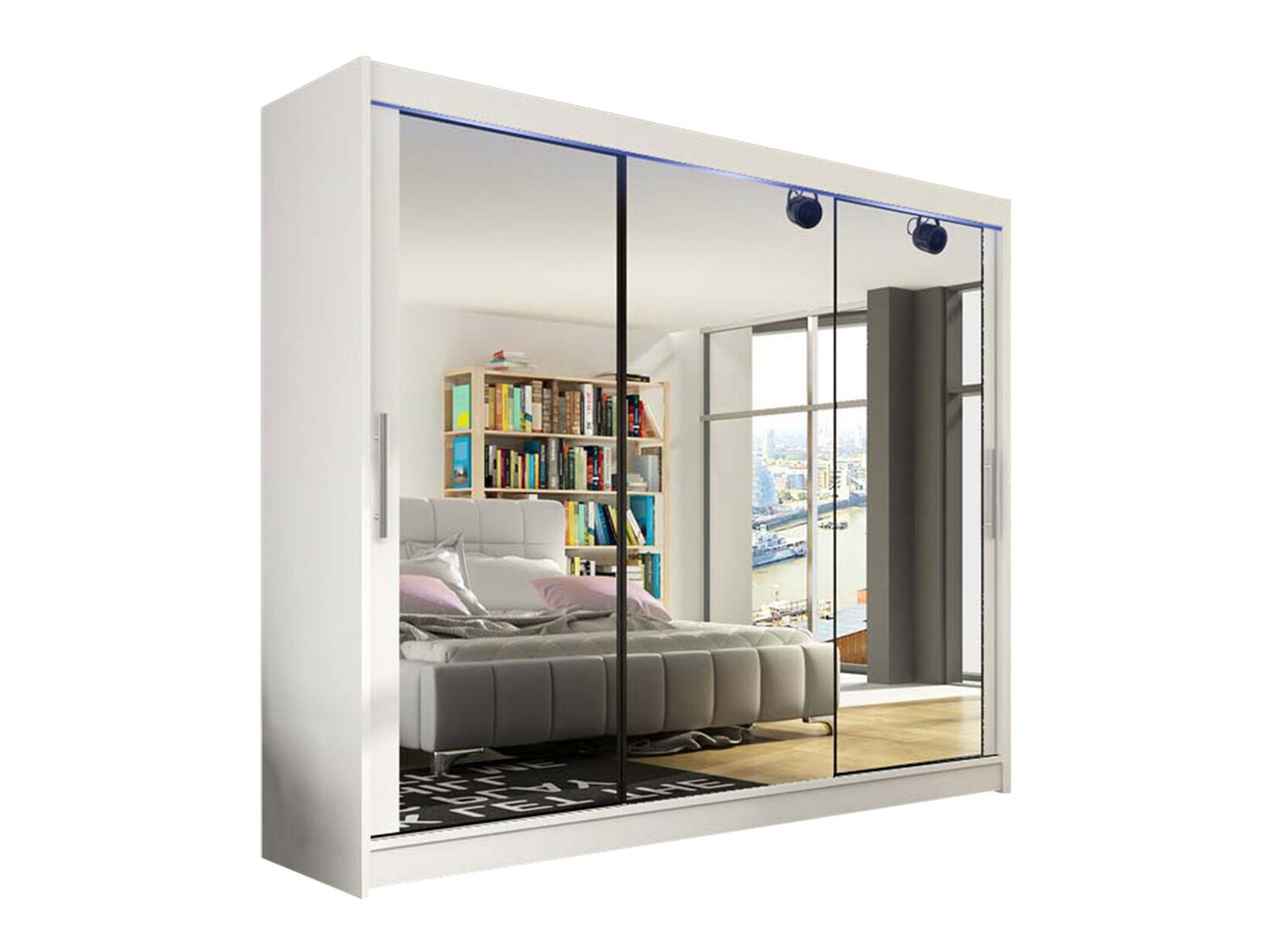 Garderobna omara Closico Ordo III (Bela)