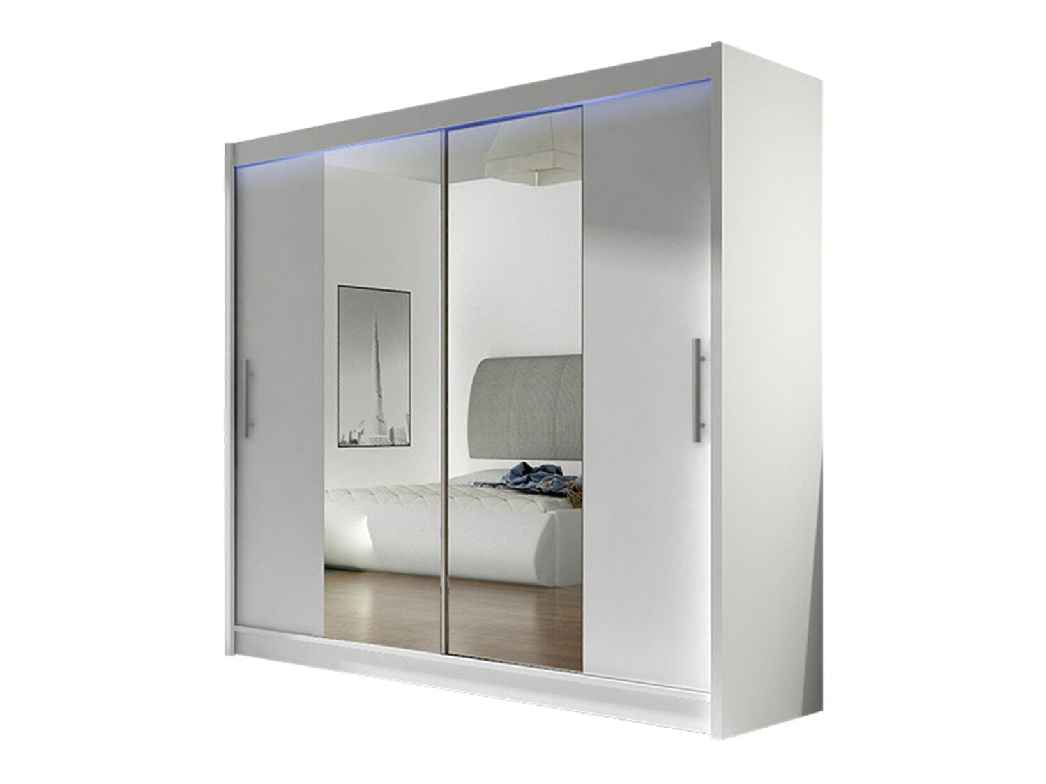 Garderobna omara Closico Pallor II (Bela)