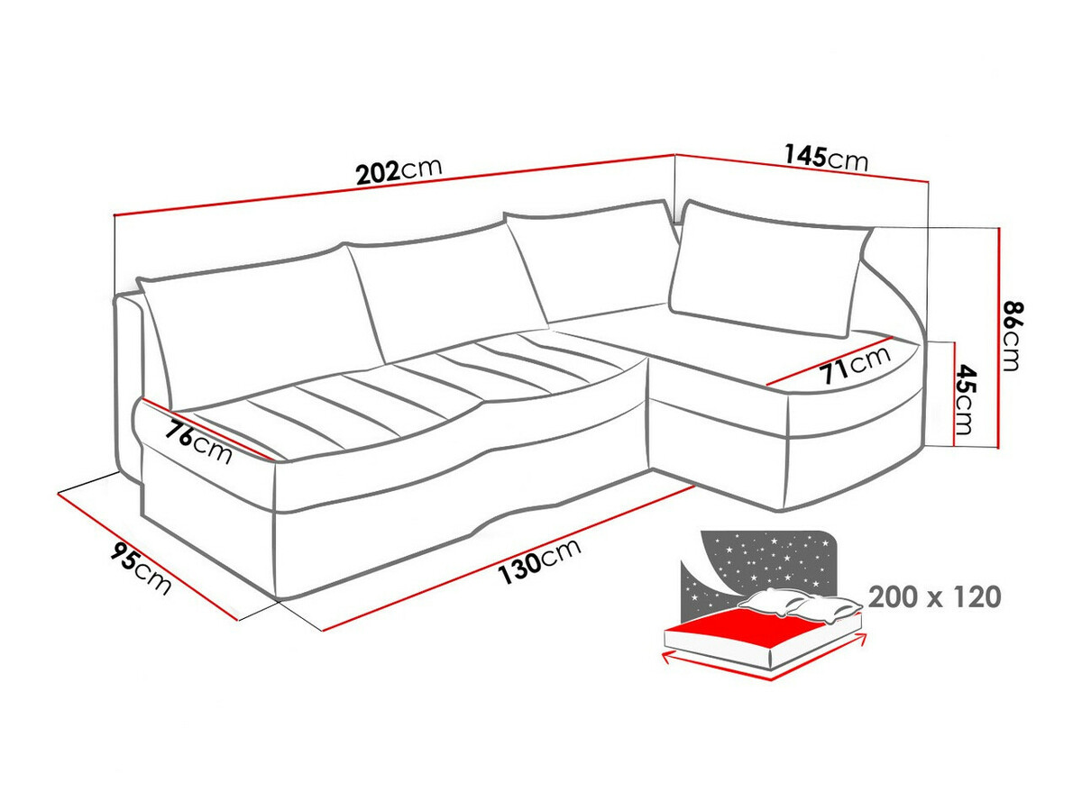 Kotna garnitura Providence 112 (Alcala 22 + Mehka 20 + Amber 071)