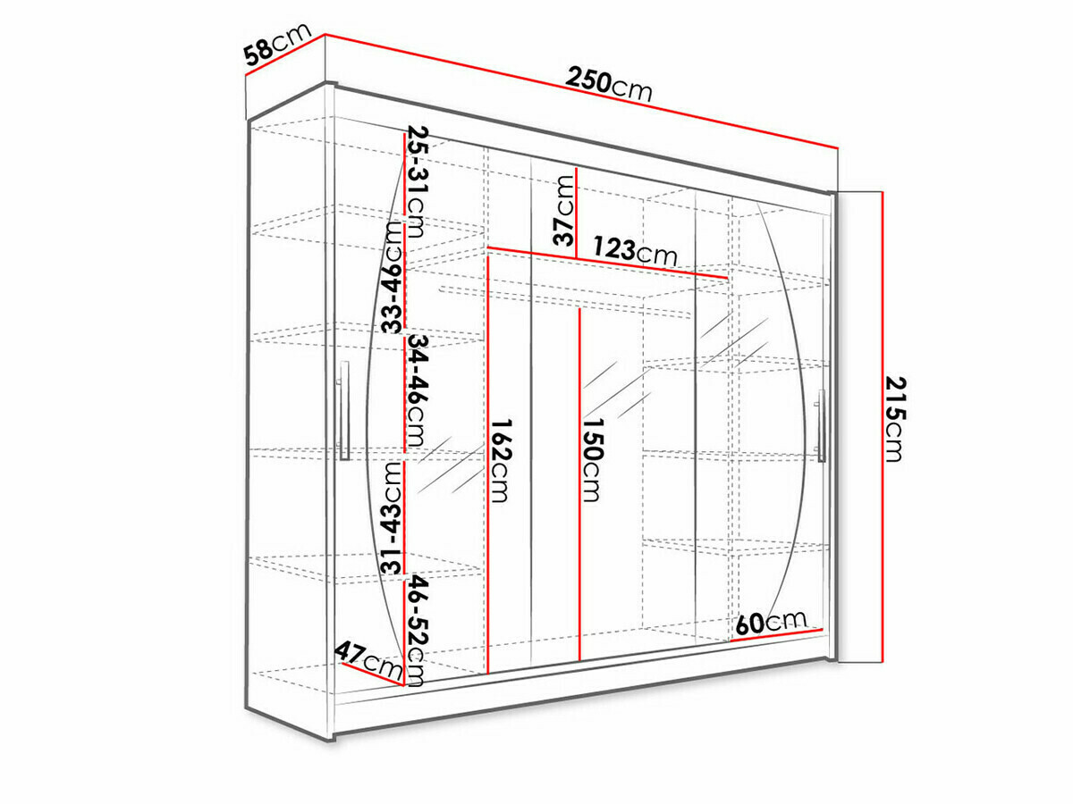 Garderobna omara Closico 130 (Sonoma hrast)