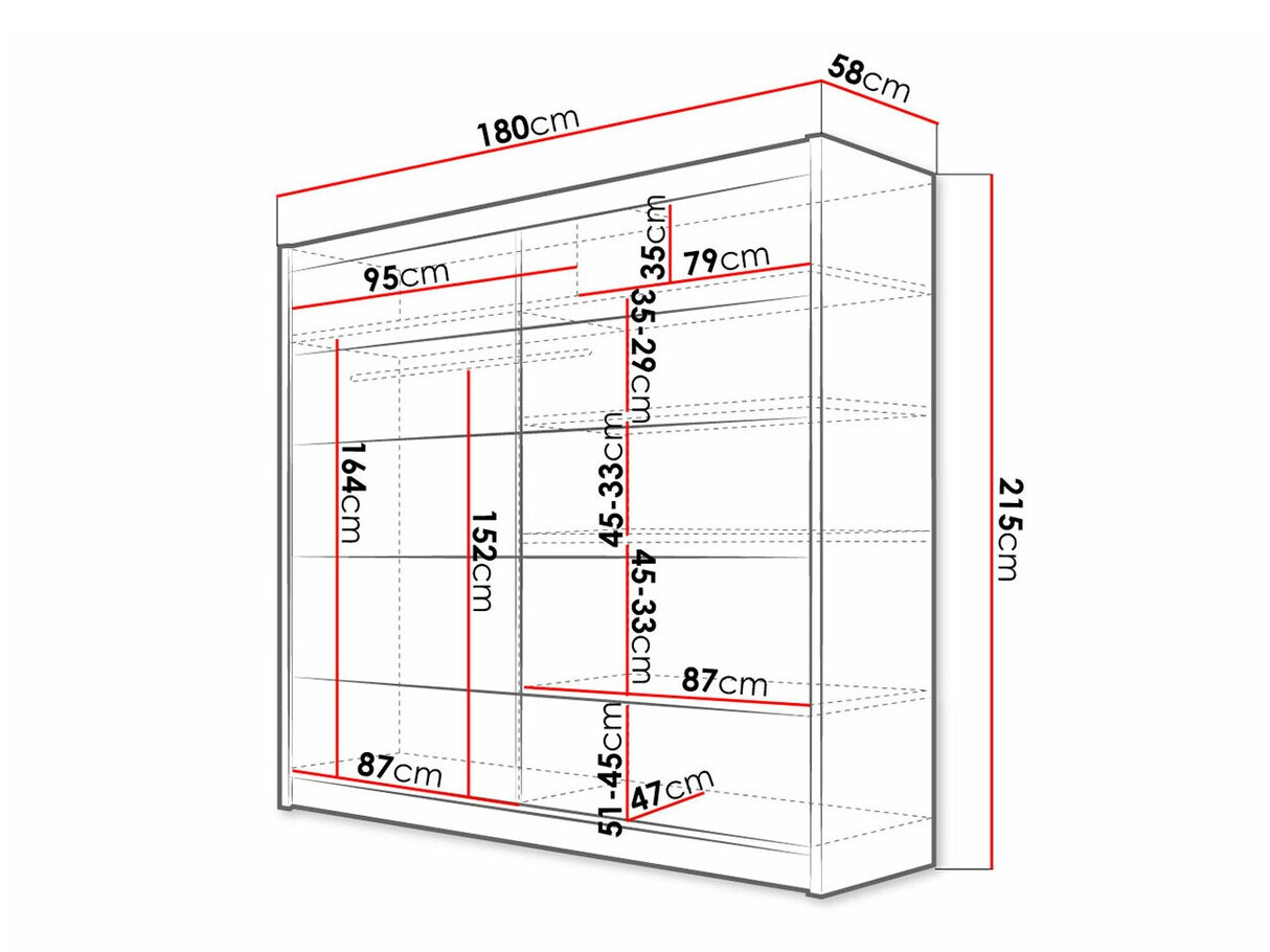 Garderobna omara Closico Cavaris IV (Bela)