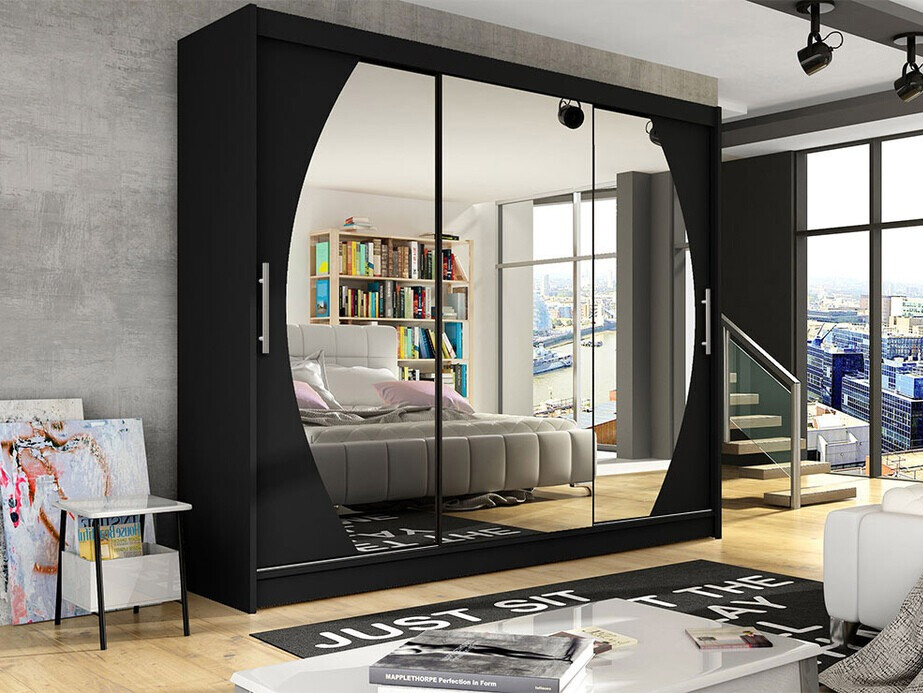 Garderobna omara Closico Ordo V (Črna)