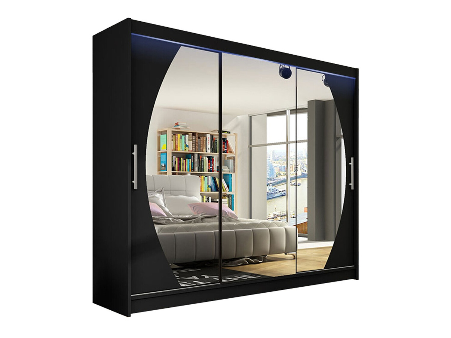 Garderobna omara Closico Ordo V (Črna)