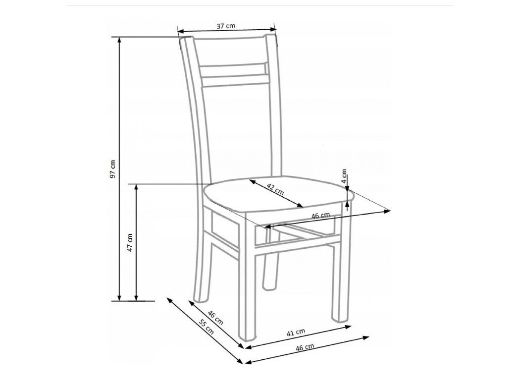 Stol Houston 260 (Medeni hrast + Siva)