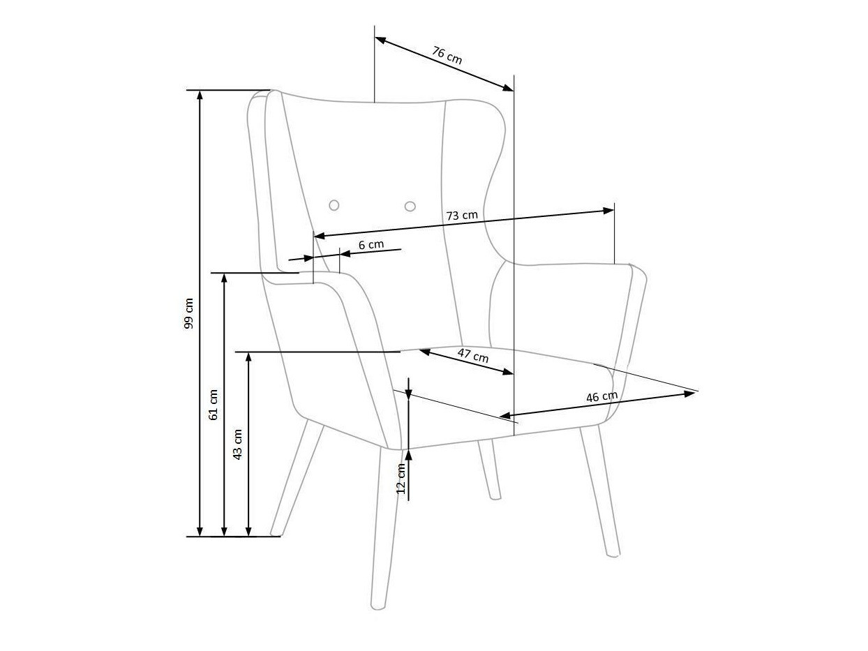 Fotelj Houston 373 (Beige)