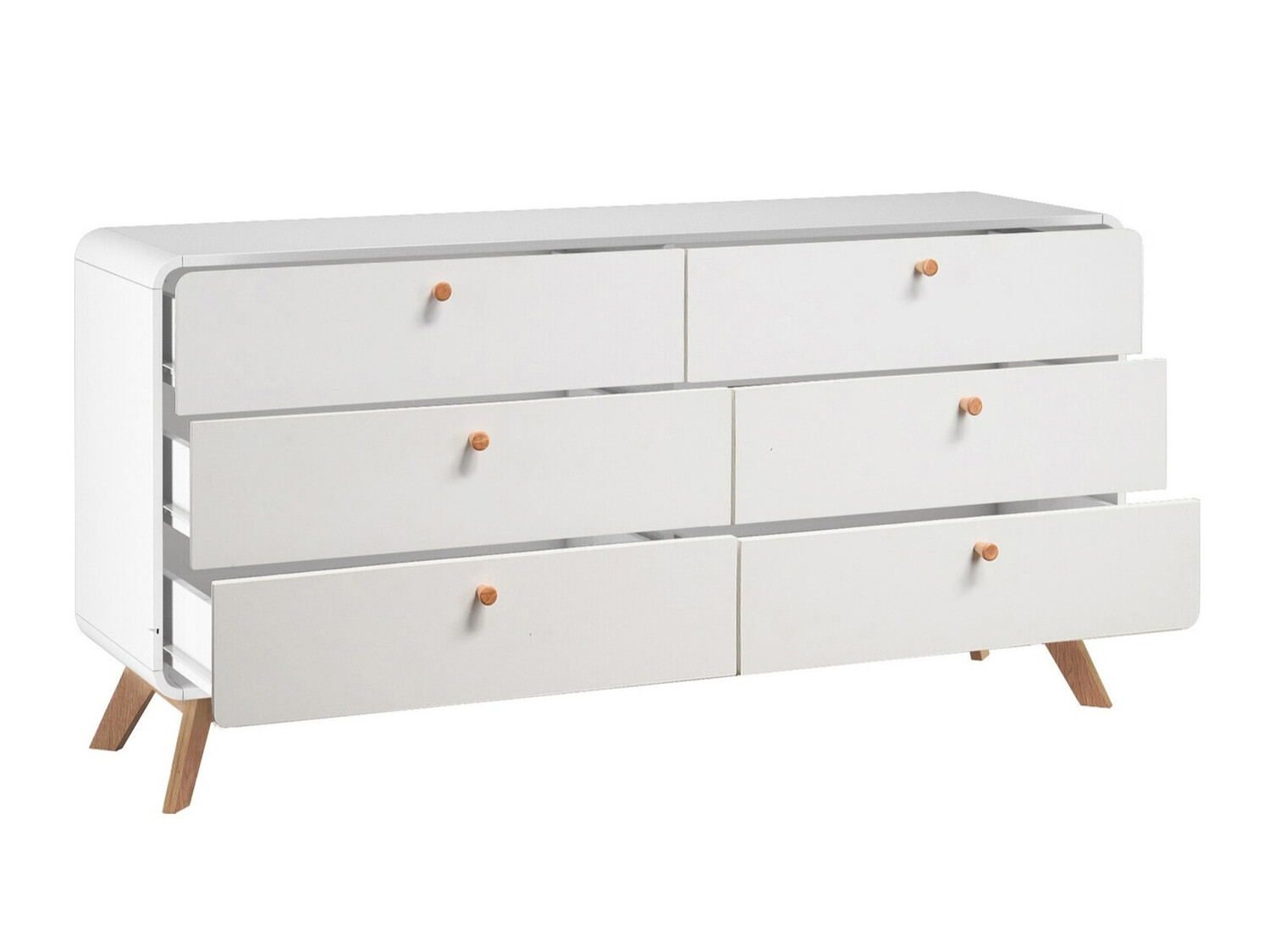 Komoda Elbtena 101 (Bela + Hrast)