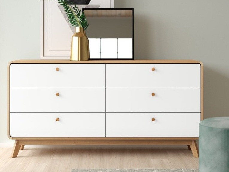 Komoda Elbtena 101 (Hrast + Bela)