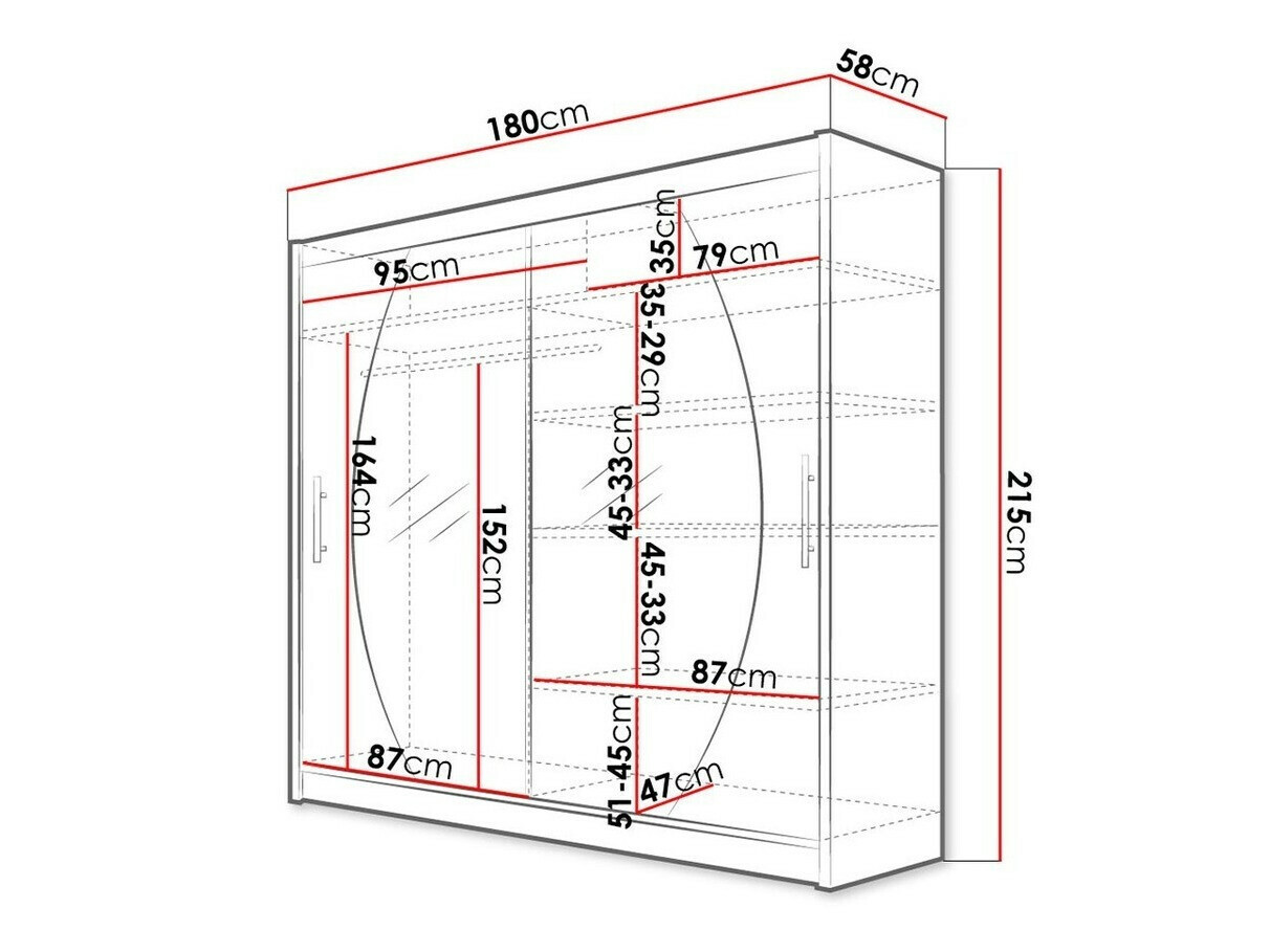 Garderobna omara Closico 102 (Črna)