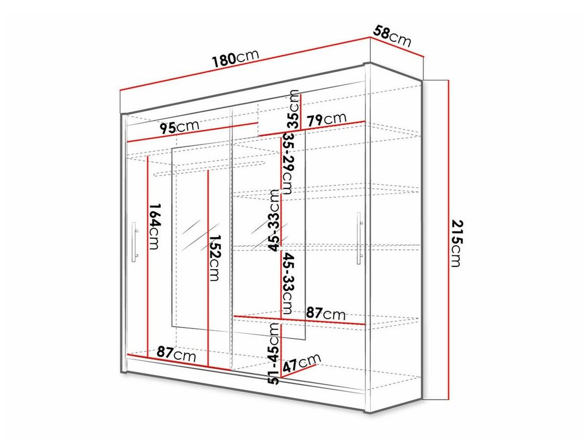 Garderobna omara Closico 106 (Bela)