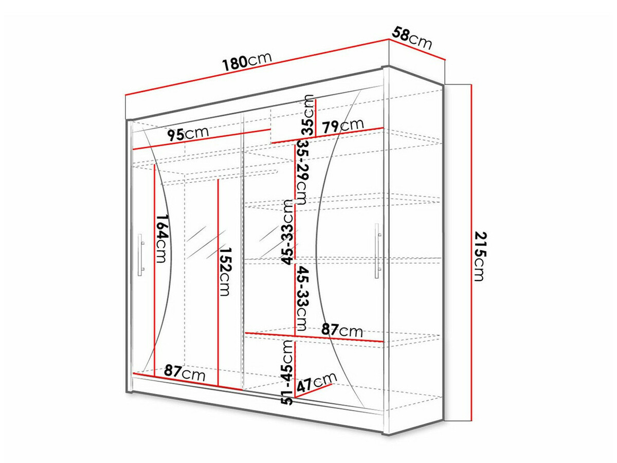 Garderobna omara Closico Pallor V (Bela)