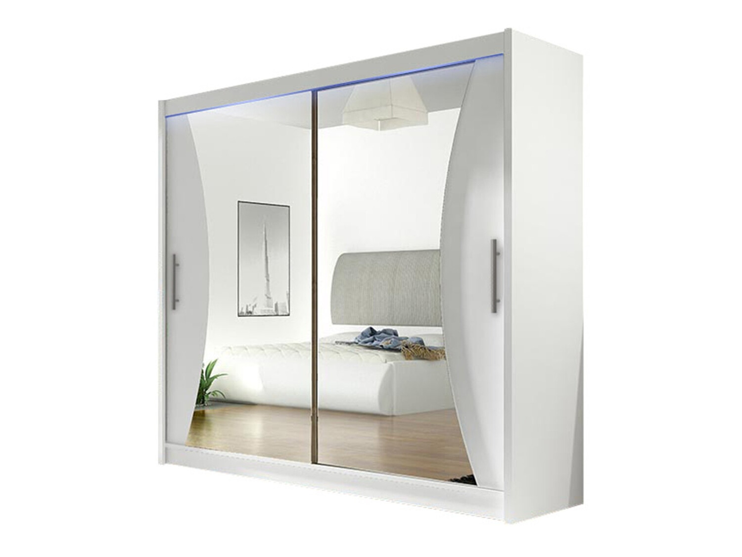 Garderobna omara Closico Pallor V (Bela)