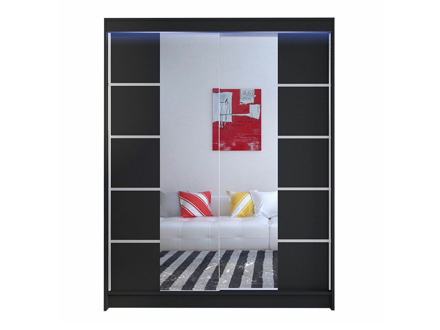 Garderobna omara Closico Vastor V (Črna)