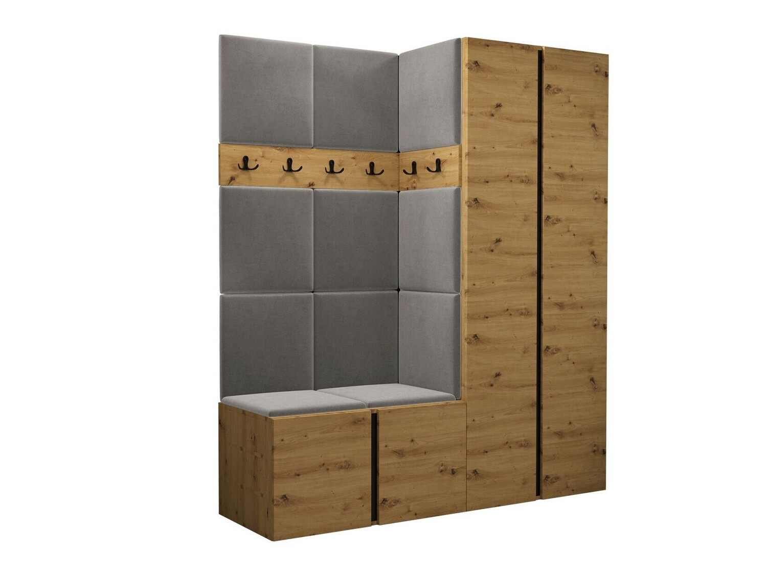 Komplet za predsobo Pinis III (Artisan hrast)