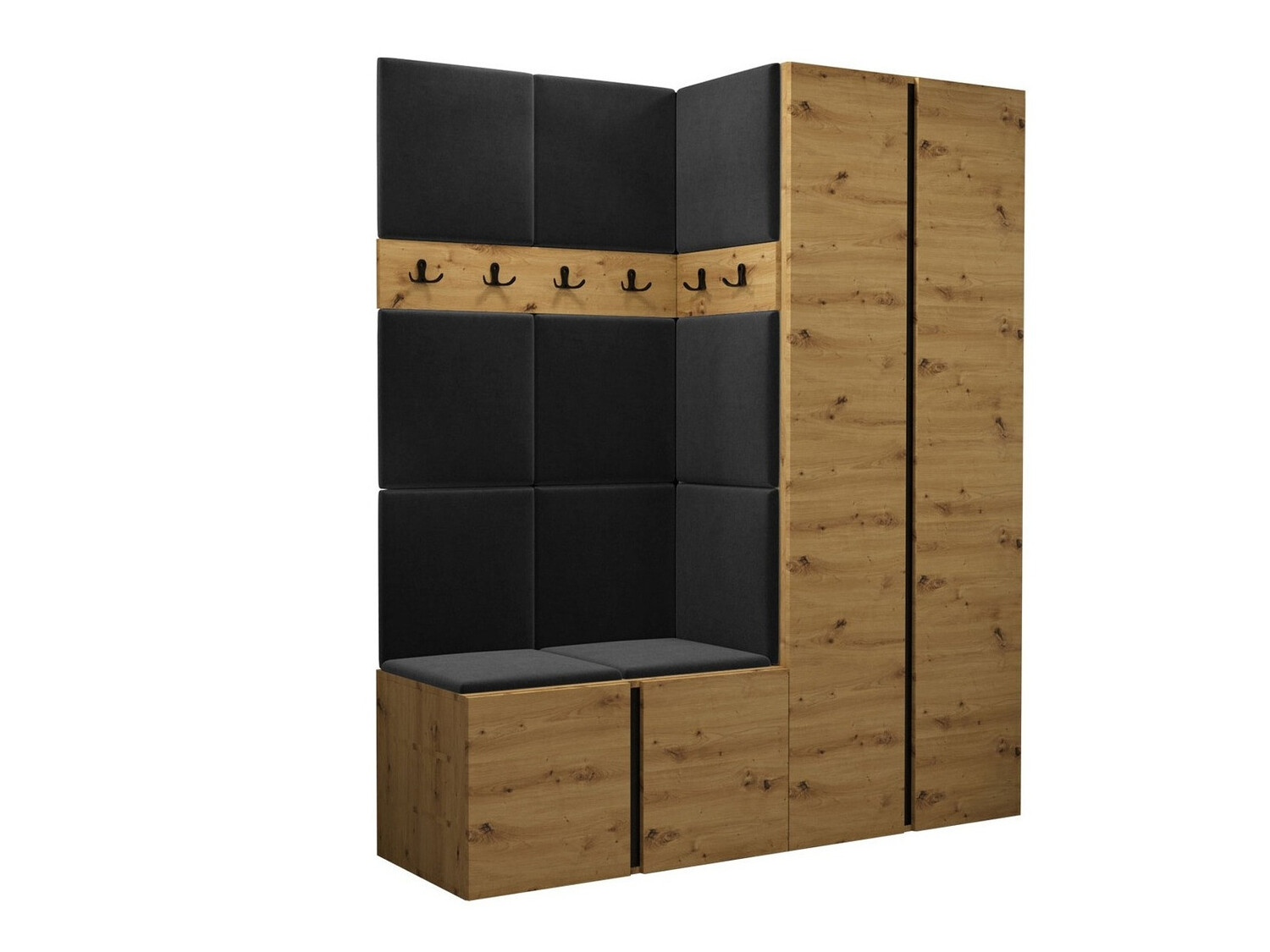 Komplet za predsobo Pinis III (Artisan hrast)