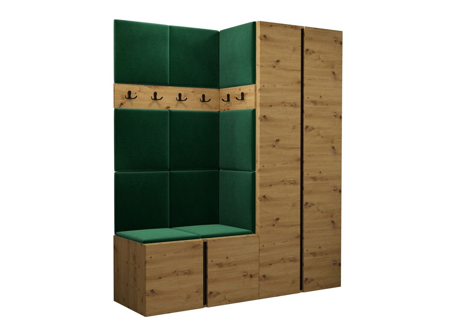 Komplet za predsobo Pinis III (Artisan hrast)
