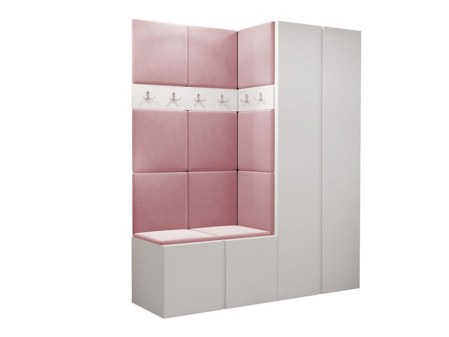 Komplet za predsobo Pinis III (Bela)