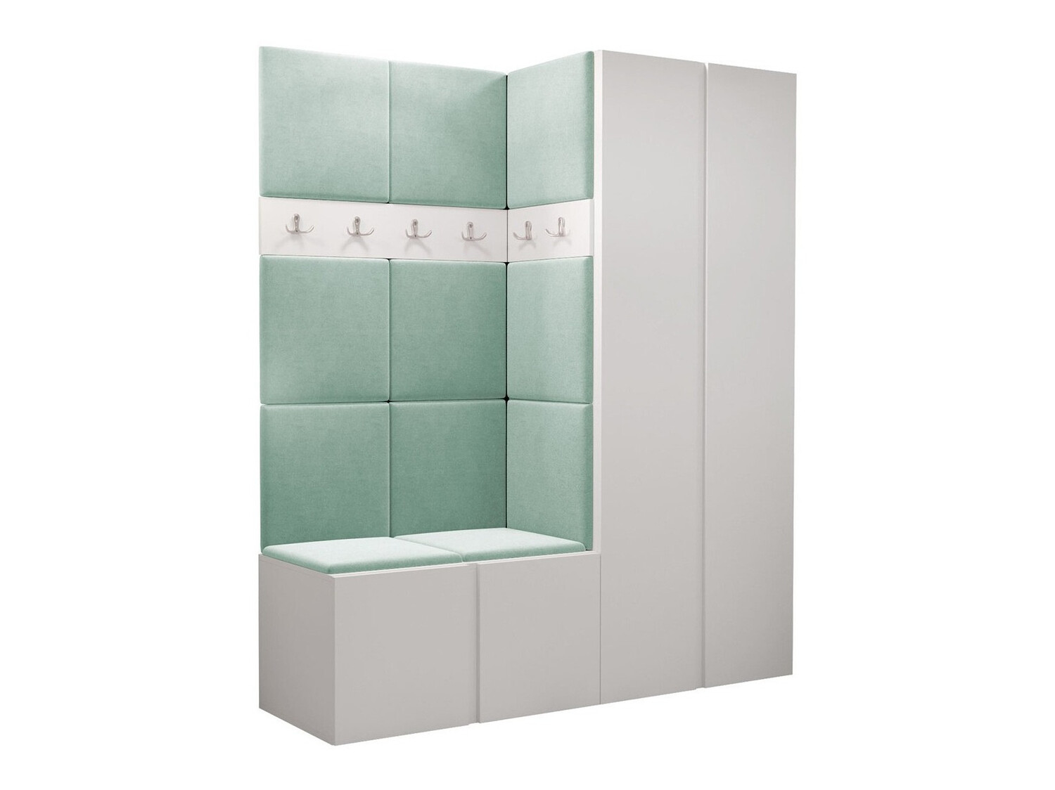 Komplet za predsobo Pinis III (Bela)