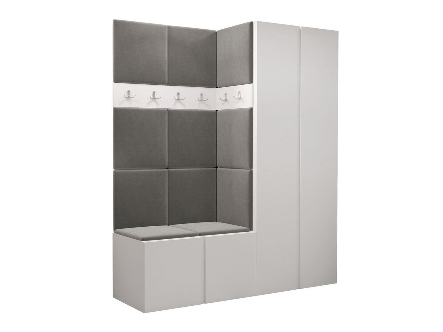 Komplet za predsobo Pinis III (Bela)