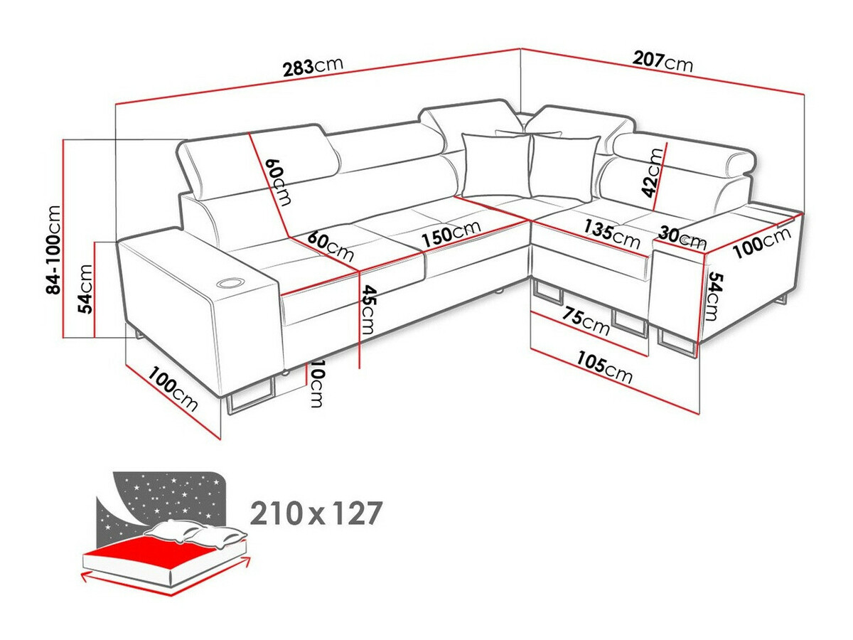 Kotna garnitura Pearland 109 (Sawana 25 + Sawana 26)