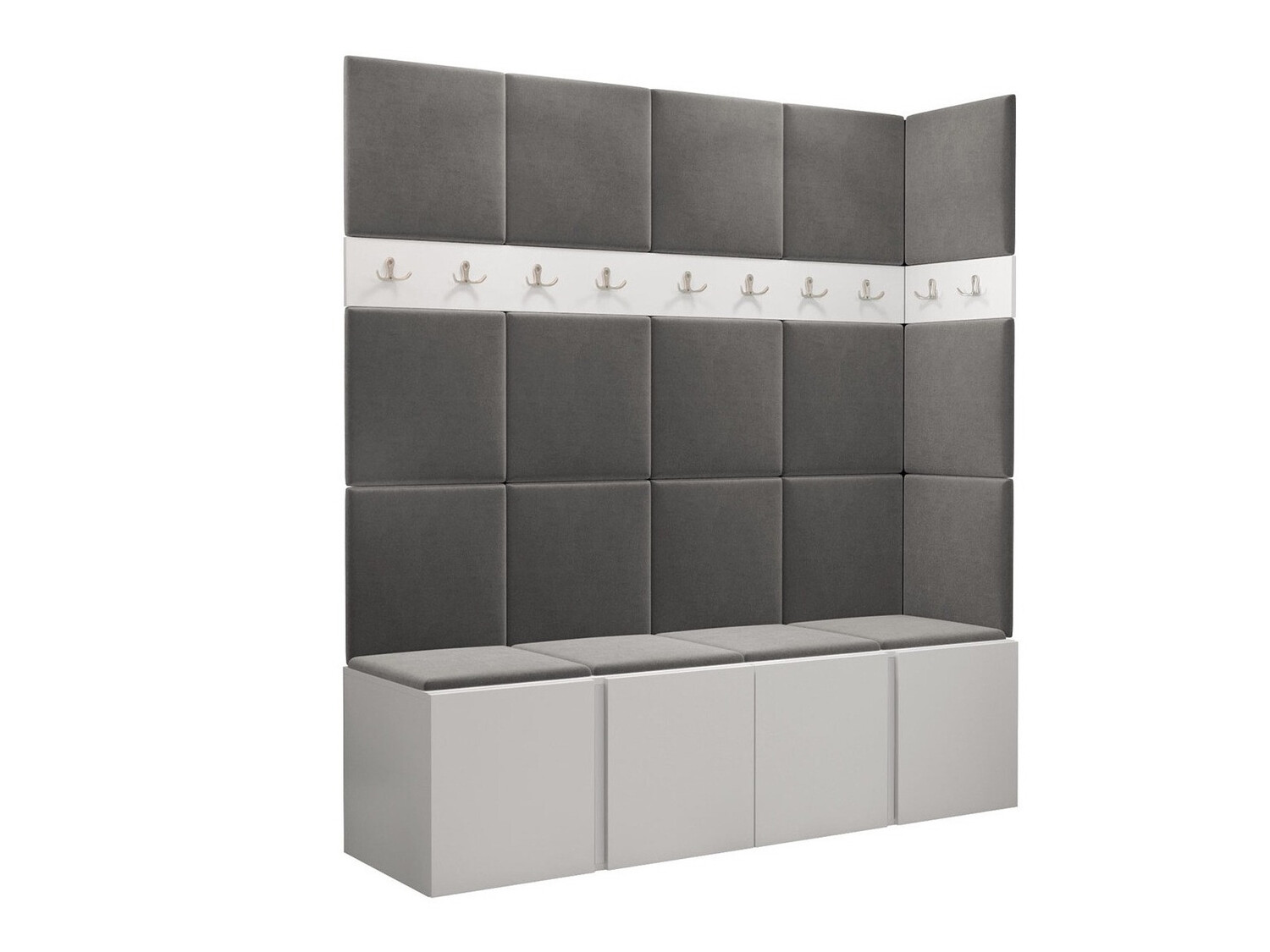 Komplet za predsobo Hartford 265 (Bela)