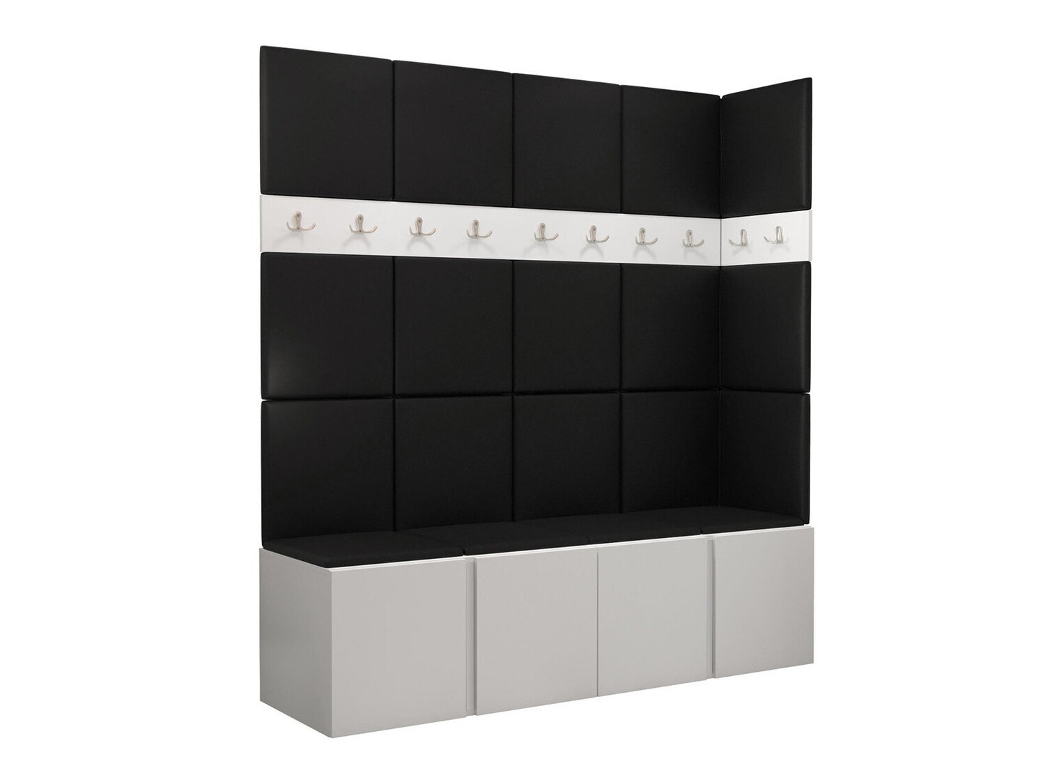 Komplet za predsobo Hartford 265 (Bela)