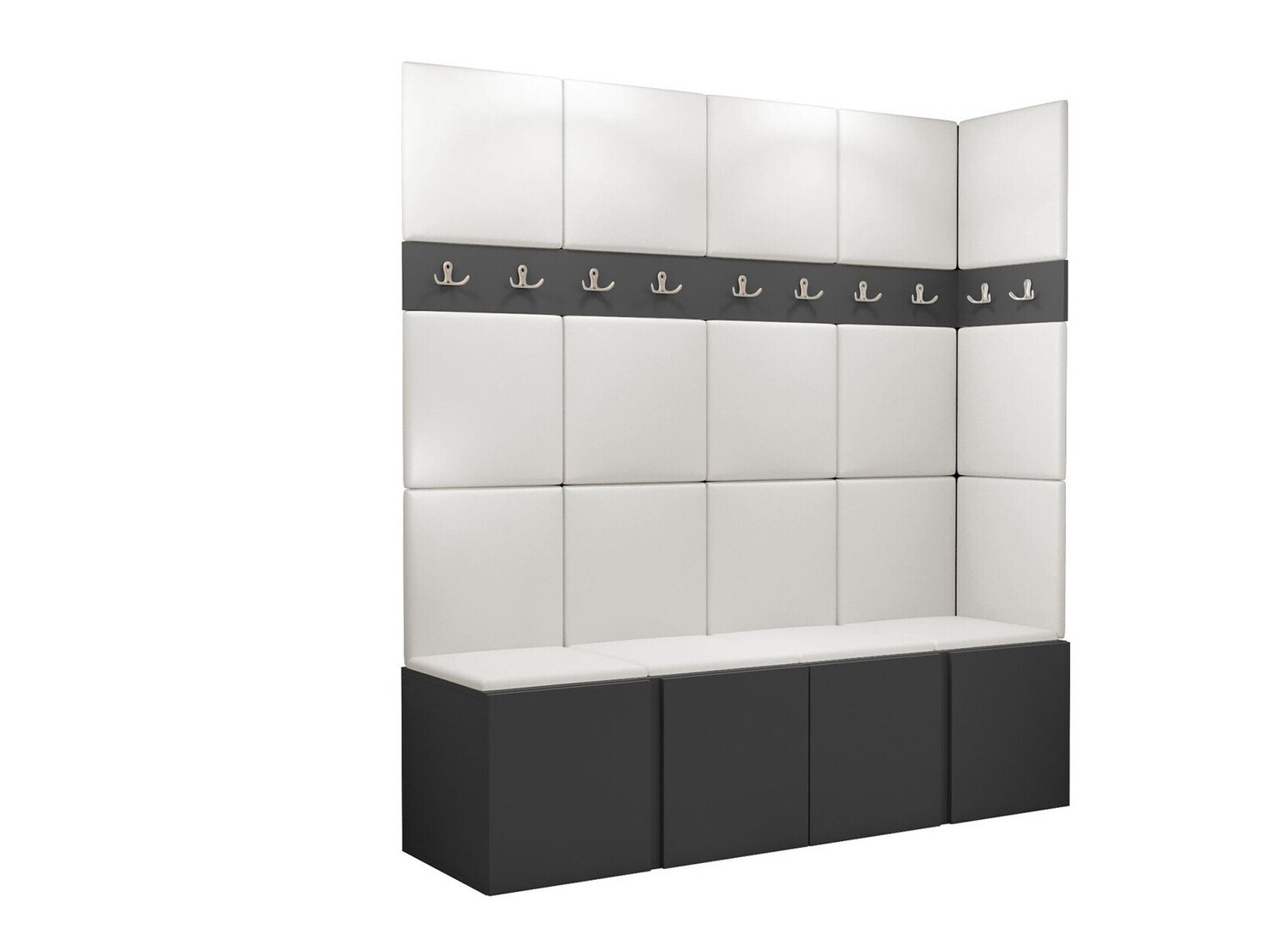 Komplet za predsobo Hartford 265 (Grafit)