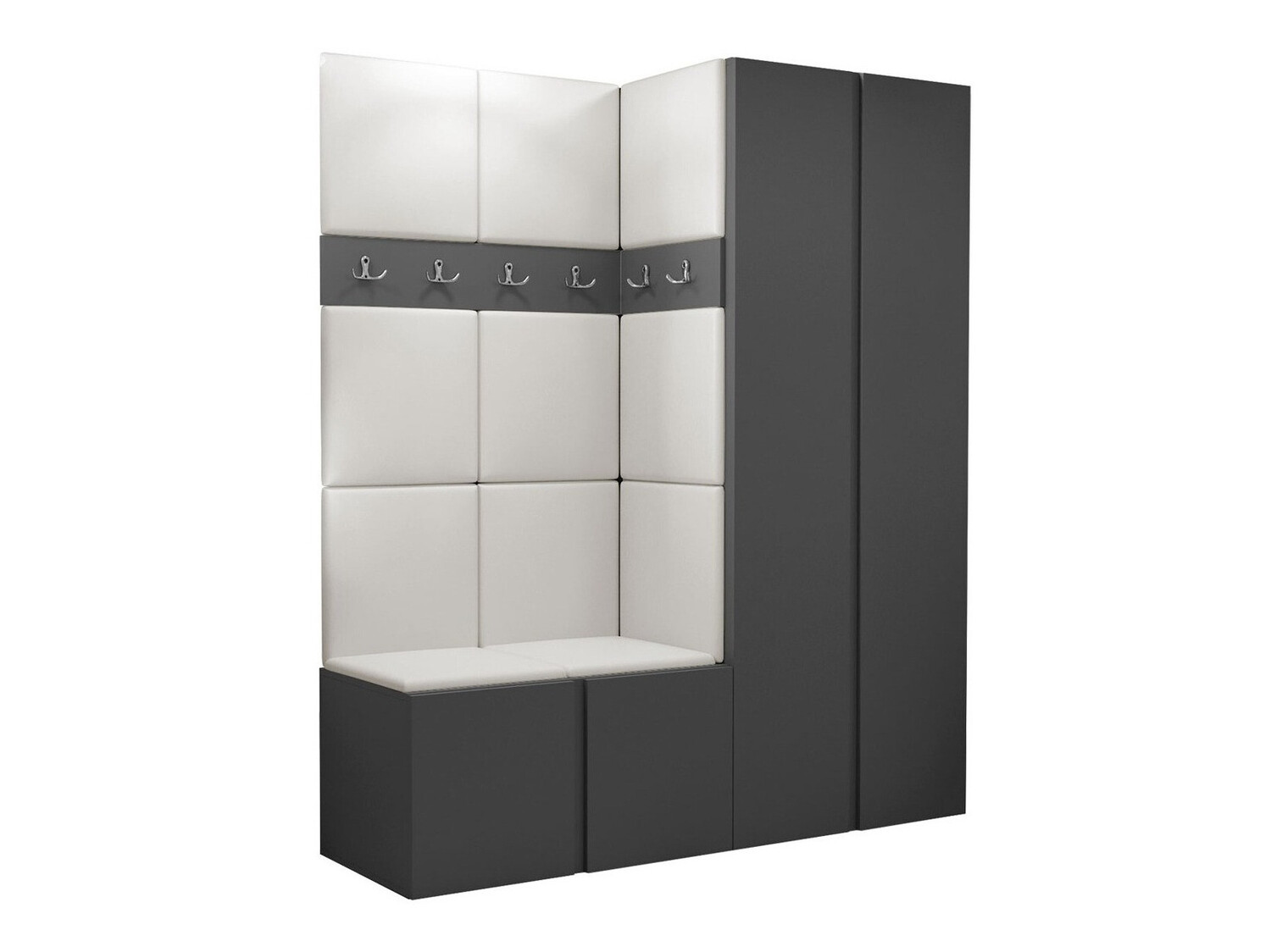 Komplet za predsobo Hartford 266 (Grafit)