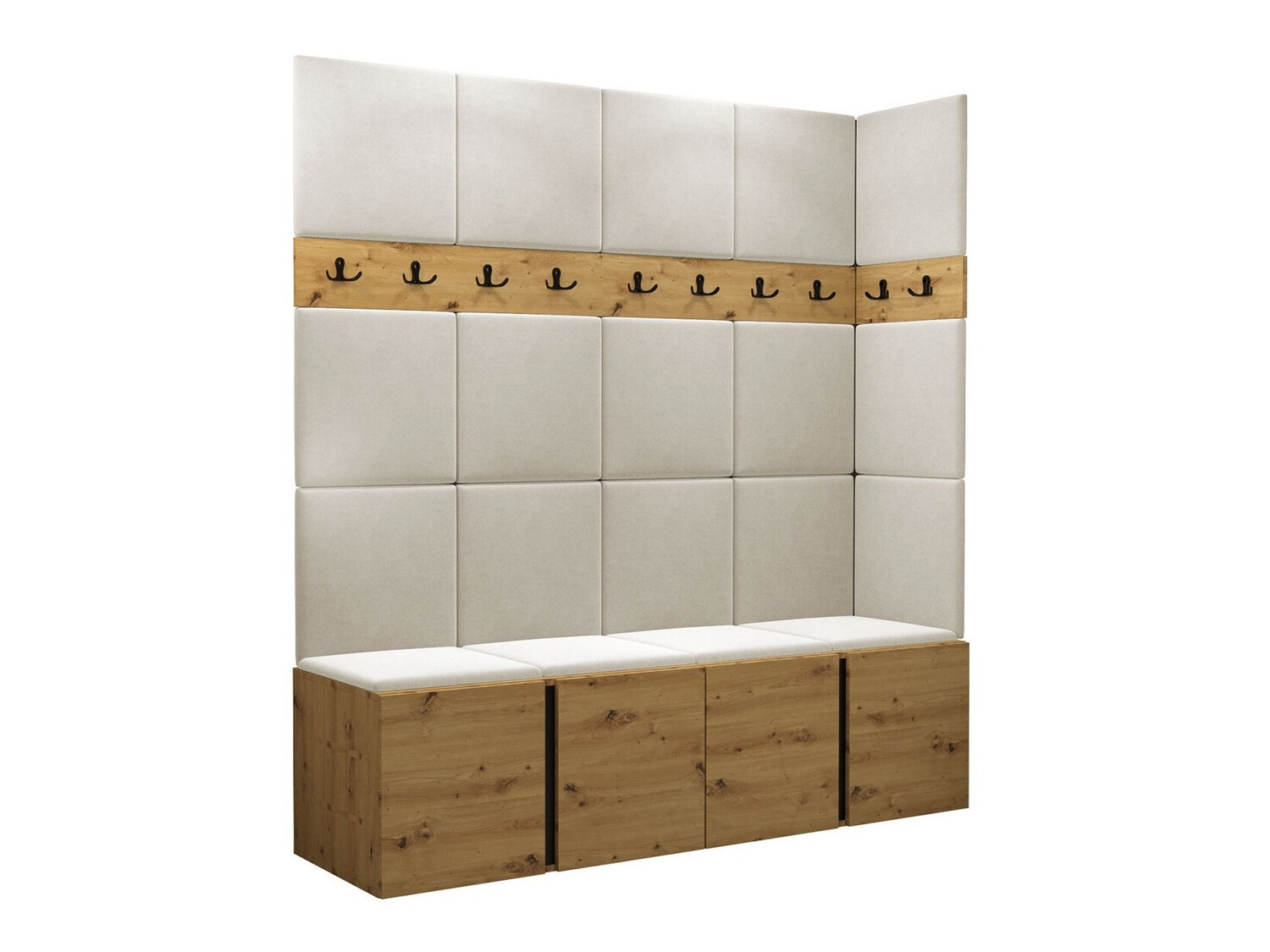 Komplet za predsobo Pinis II (Artisan hrast)