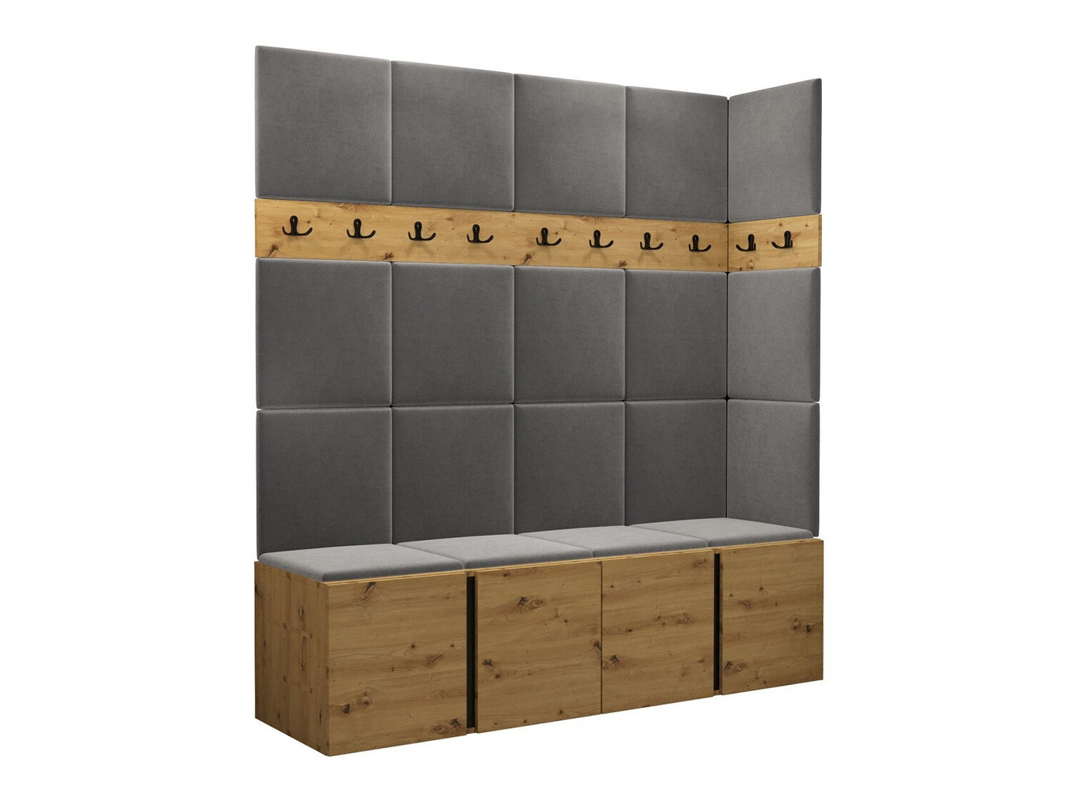 Komplet za predsobo Pinis II (Artisan hrast)