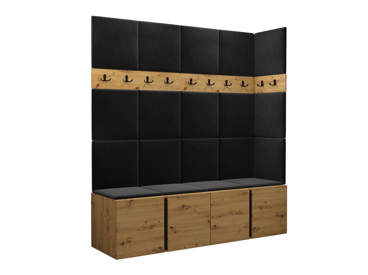 Komplet za predsobo Pinis II (Artisan hrast)