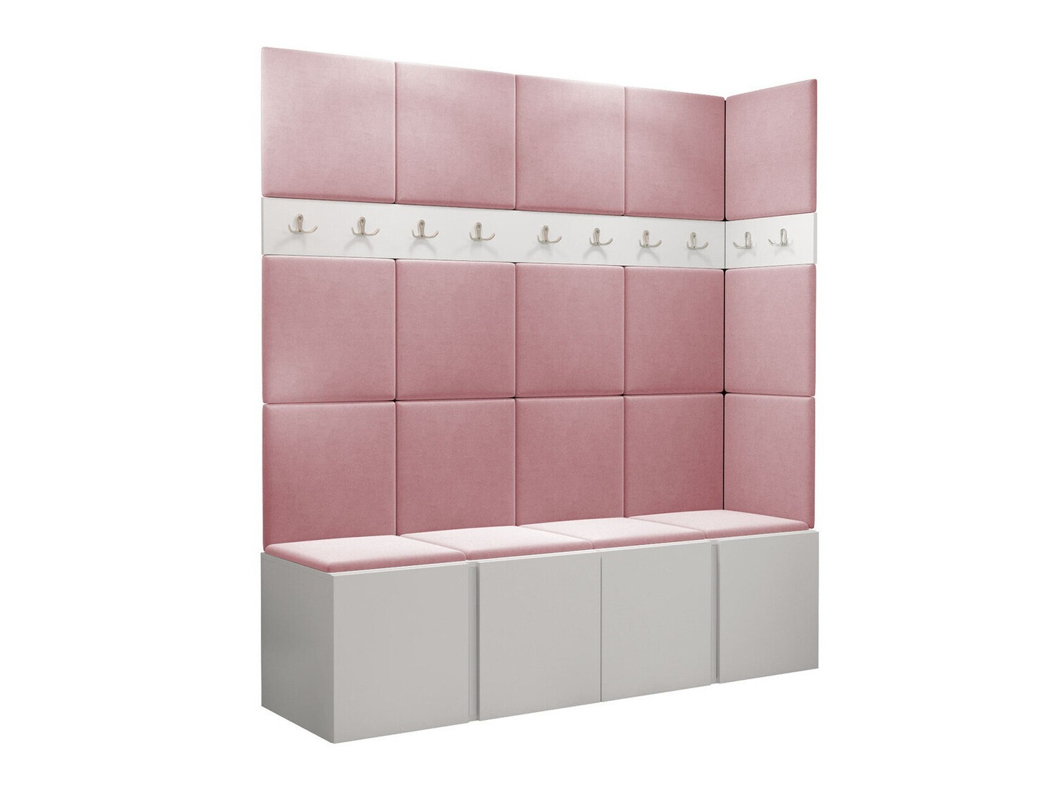 Komplet za predsobo Pinis II (Bela)