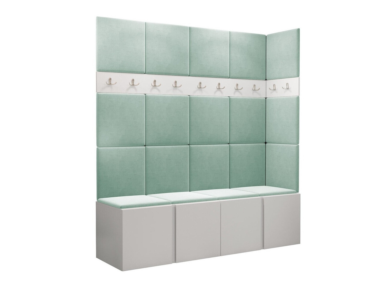 Komplet za predsobo Pinis II (Bela)