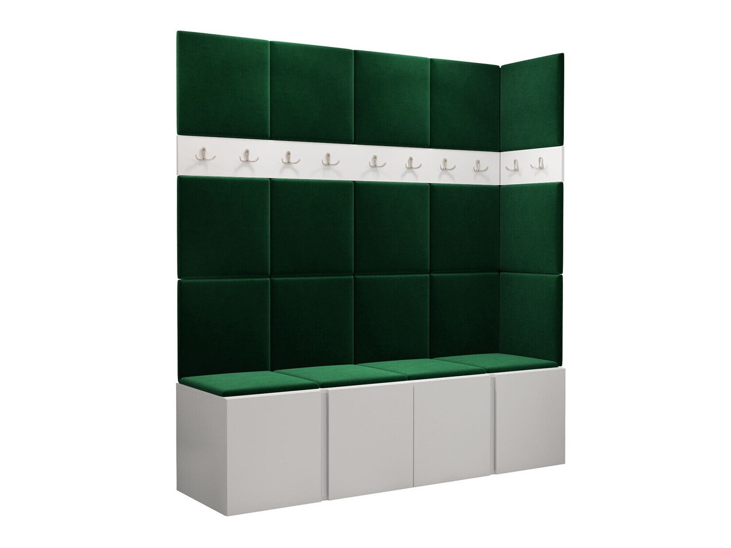 Komplet za predsobo Pinis II (Bela)