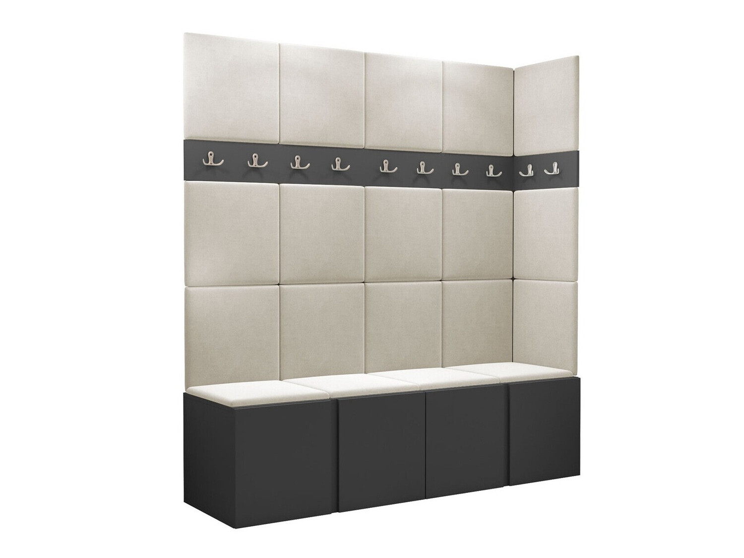 Komplet za predsobo Pinis II (Grafit)