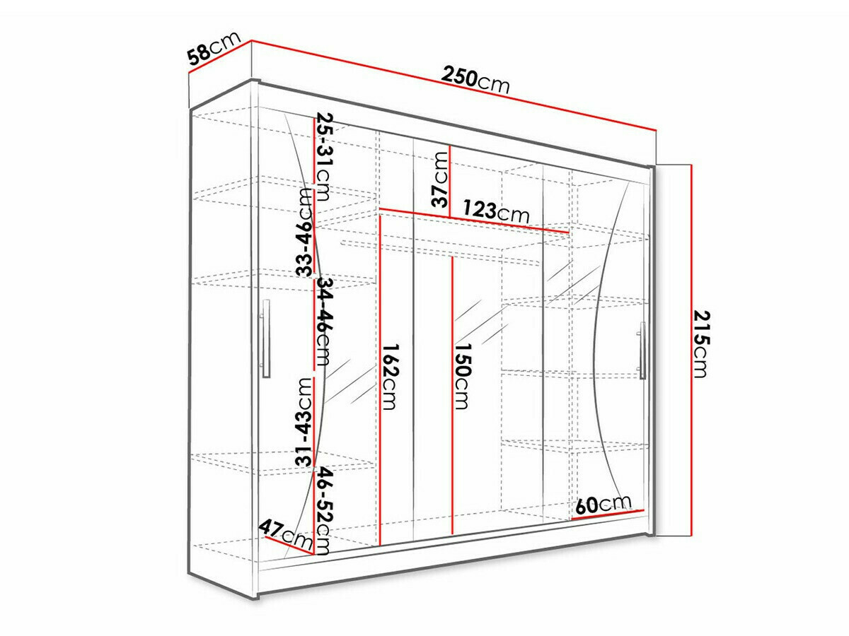 Garderobna omara Closico 120 (Sonoma hrast)