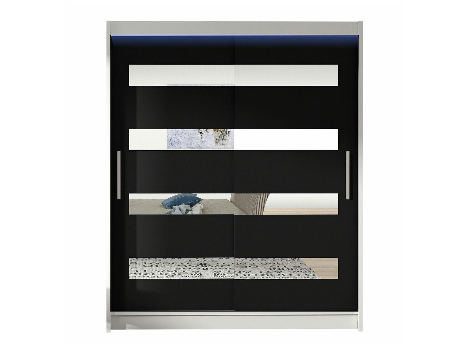 Garderobna omara Closico Camera XIII (Bela + Črna)