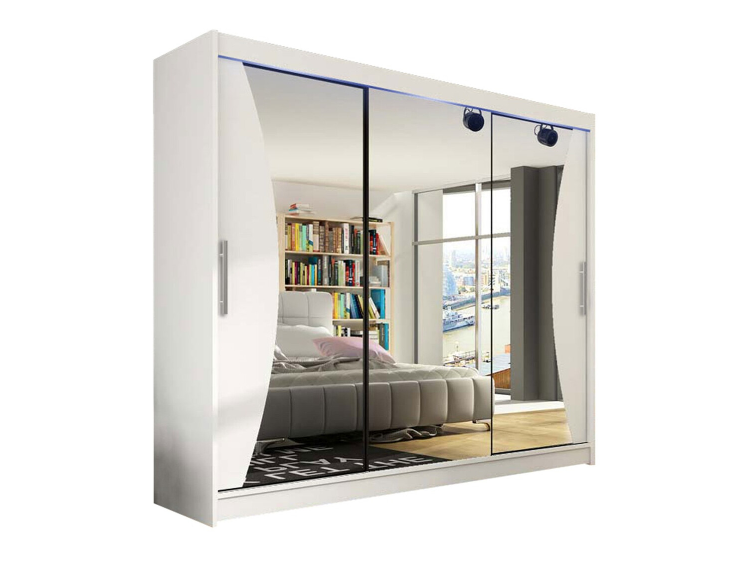 Garderobna omara Closico Ordo IV (Bela)