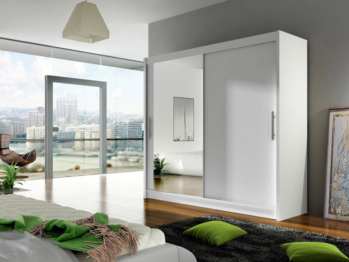 Garderobna omara Closico Pallor VI (Bela)