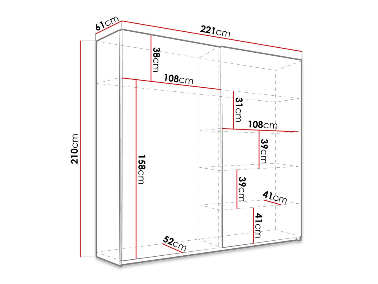 Garderobna omara Melvele 106