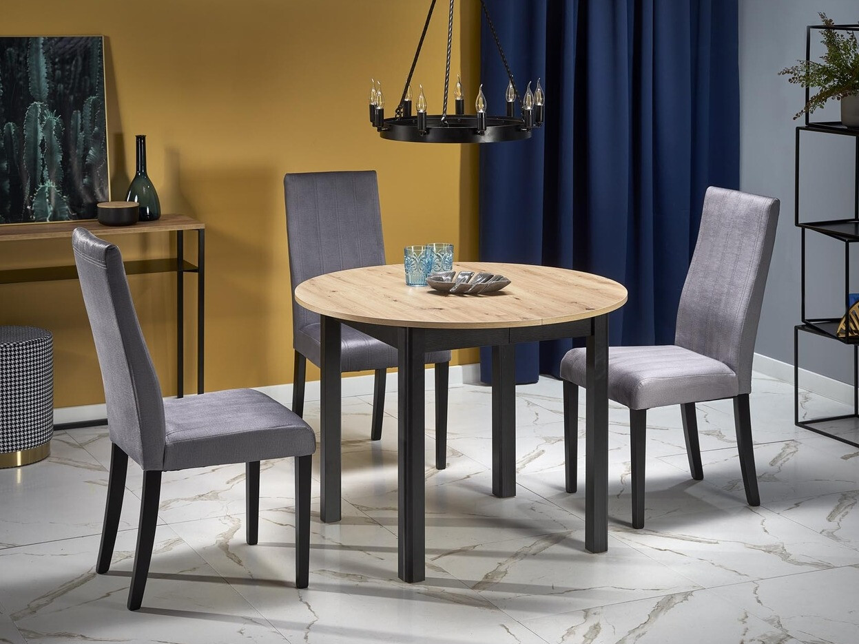 Miza Houston 961 (Artisan hrast + Črna)