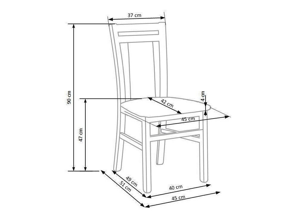 Stol Houston 550 (Sonoma hrast + Siva)