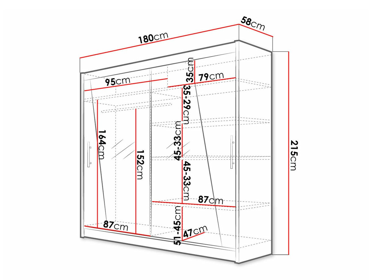Garderobna omara Closico Pallor XIV (Bela)