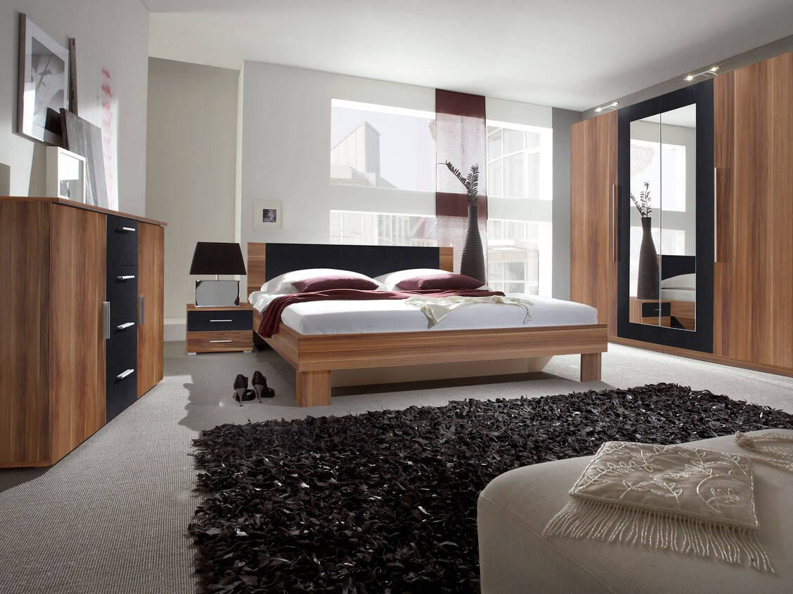 Komoda Vestivo 101 (Oreh + Črna)