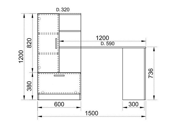 Pisalna miza Portland 311