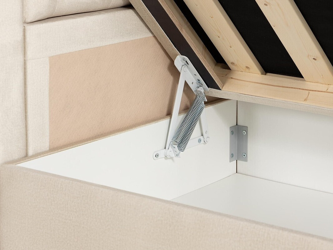Boxspring postelja Seattle 137 (Bež)