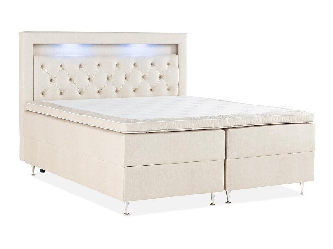 Boxspring postelja Seattle 137 (Bež)
