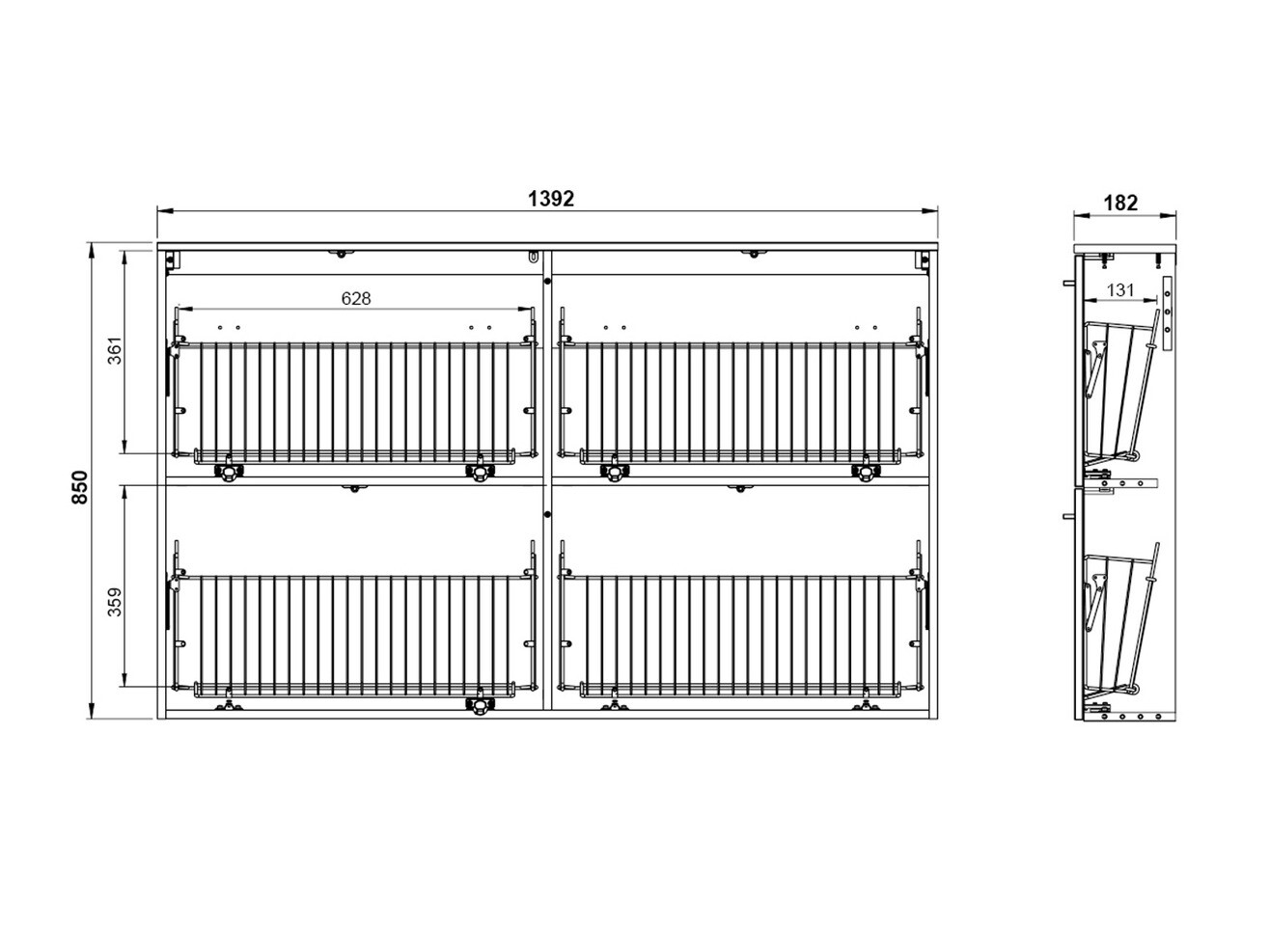 Omarica za čevlje Felelmo 101 (Bela)
