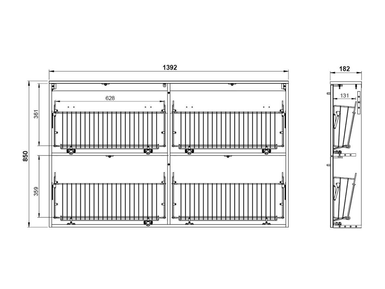 Omarica za čevlje Felelmo 101 (Svetlo siva)
