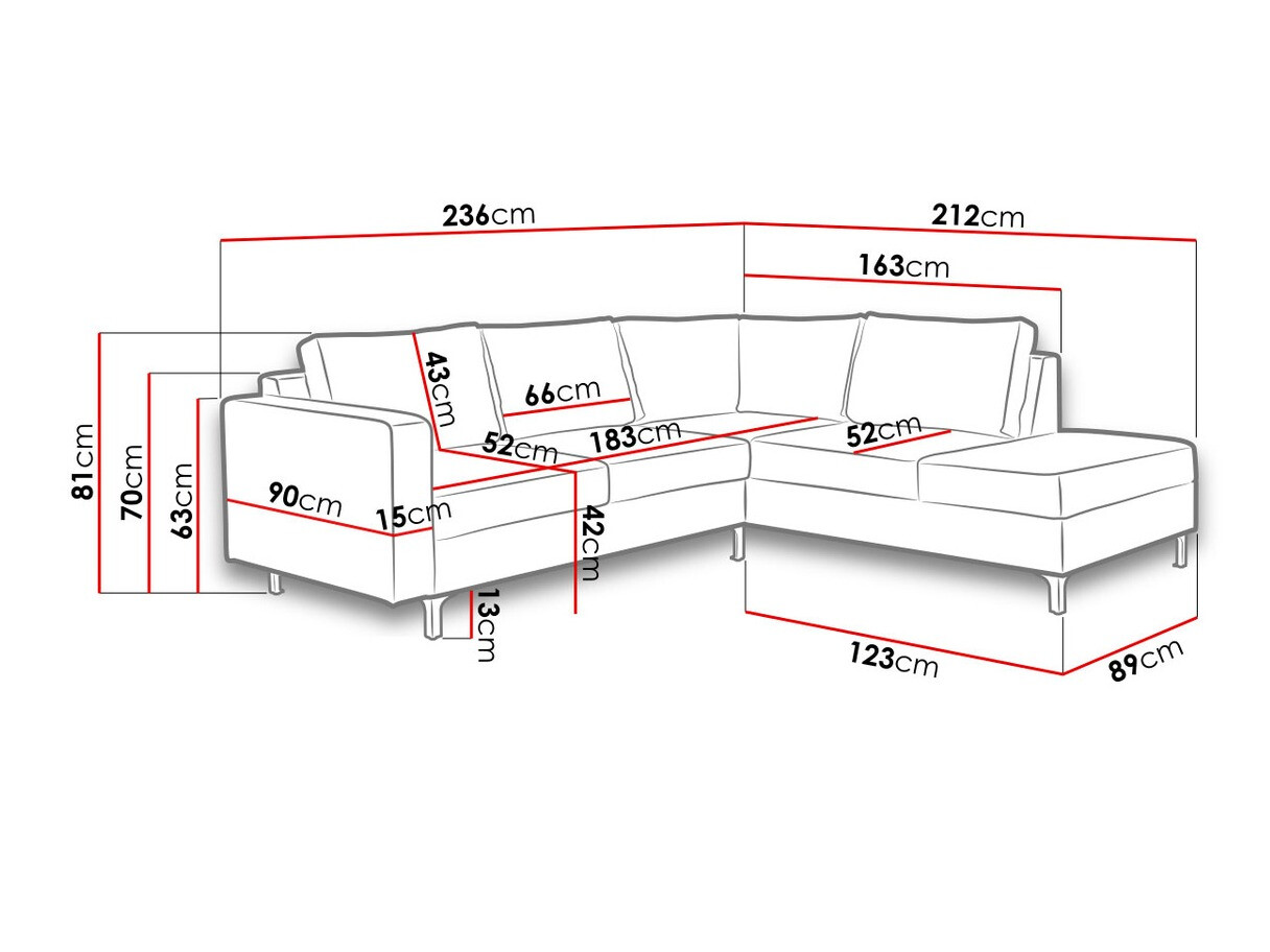 Kotna garnitura Providence 140 (Soft 011)