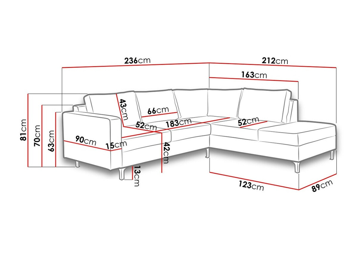 Kotna garnitura Providence 140 (Soft 017)